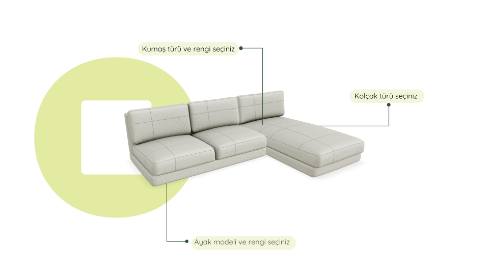 Chillax - Dikişli - Midi Köşe -