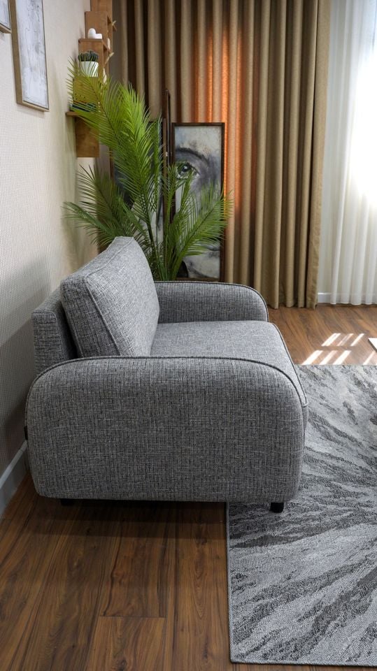 Loveseat - Fitilli - Keten - Frig- Post Modern Kol