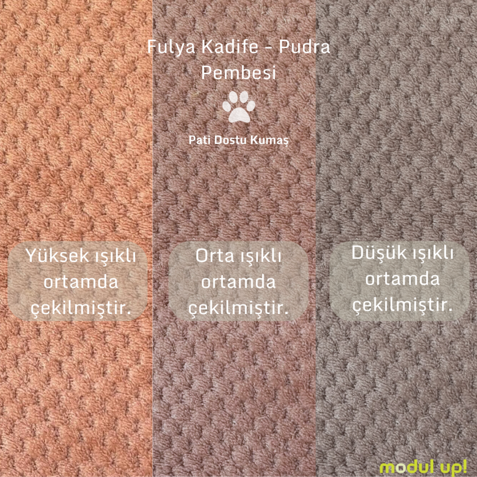 Loveseat - Fitilli - Fulya Kadife - Pudra Pembesi - İtalyan Kol