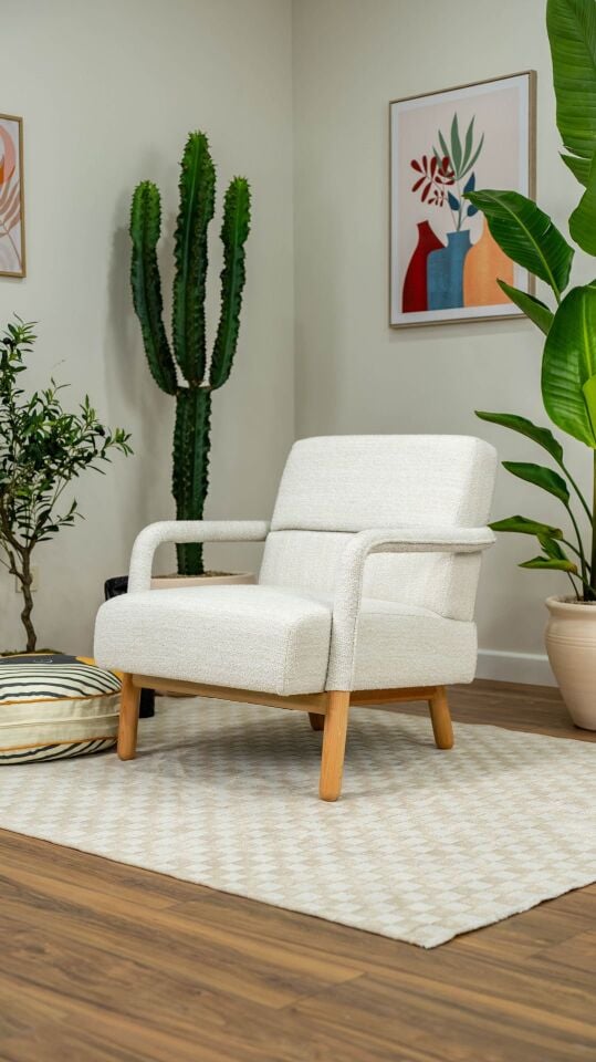 Hygge Berjer Bukle Arjantin Beyazı