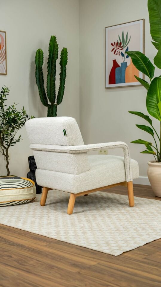 Hygge Berjer Bukle Arjantin Beyazı