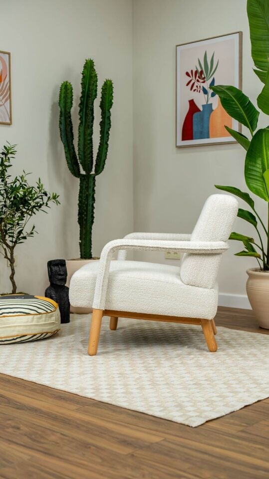 Hygge Berjer Bukle Arjantin Beyazı 2026