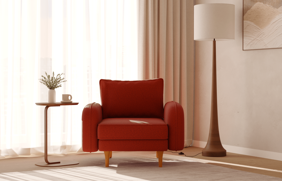 Tekli - Fitilli - Desenli Kadife - Aslan Turuncusu - Post Modern Kol 2026