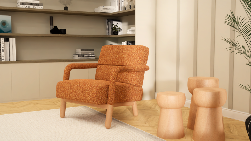 Hygge Berjer Bukle Sonbahar Turuncusu 2026