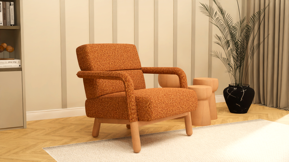 Hygge Berjer Bukle Sonbahar Turuncusu 2026