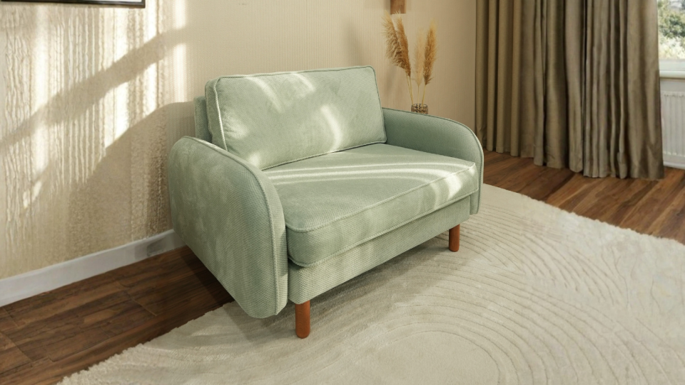 Loveseat - Fitilli - Fulya Kadife - Adaçayı Yeşili - Post Modern Kol 2026