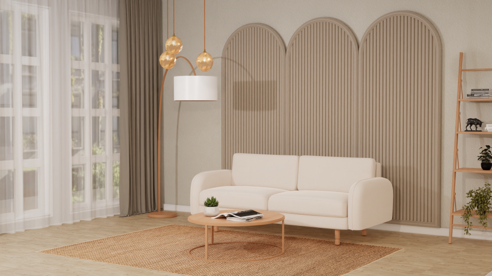 Üçlü  - Makro Kadife - Işık Beyazı- Post Modern Kol 2026