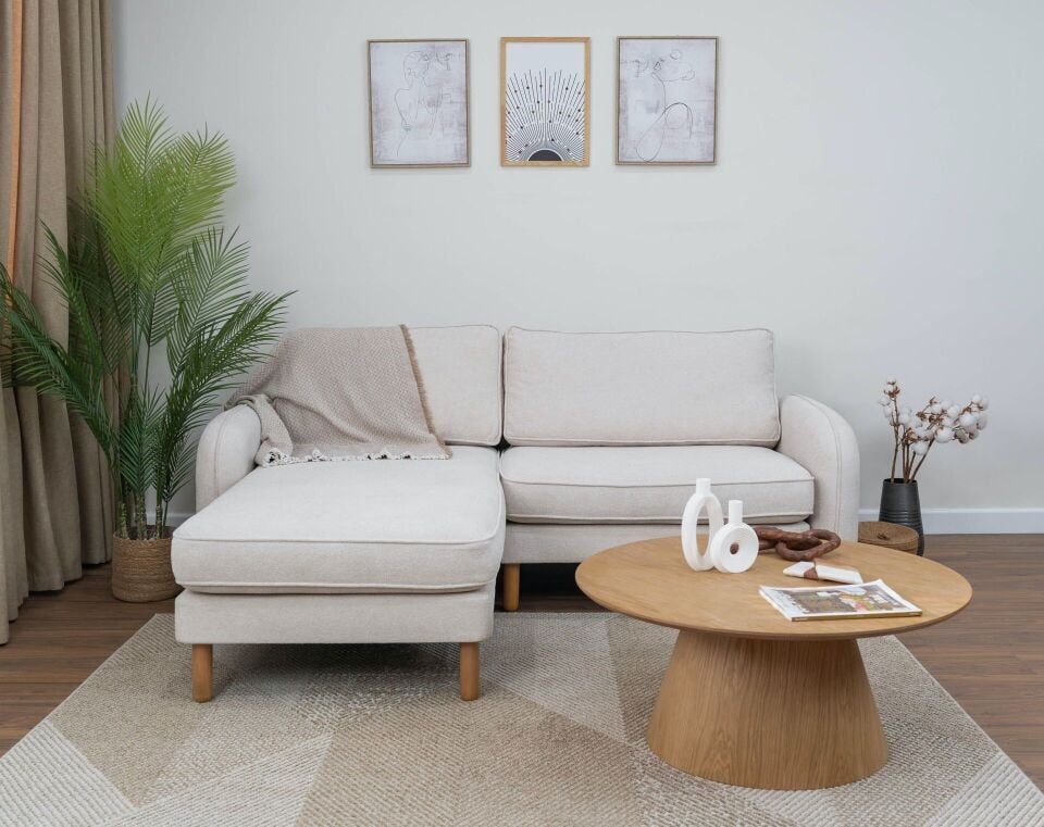 Mini Köşe - Fitilli - Makro Kadife - Işık Beyazı - Post Modern Kol 2026