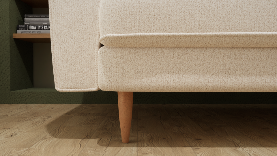 Maxi Köşe - Fitilli - Makro Kadife - Işık Beyazı - İskandinav Kol 2026