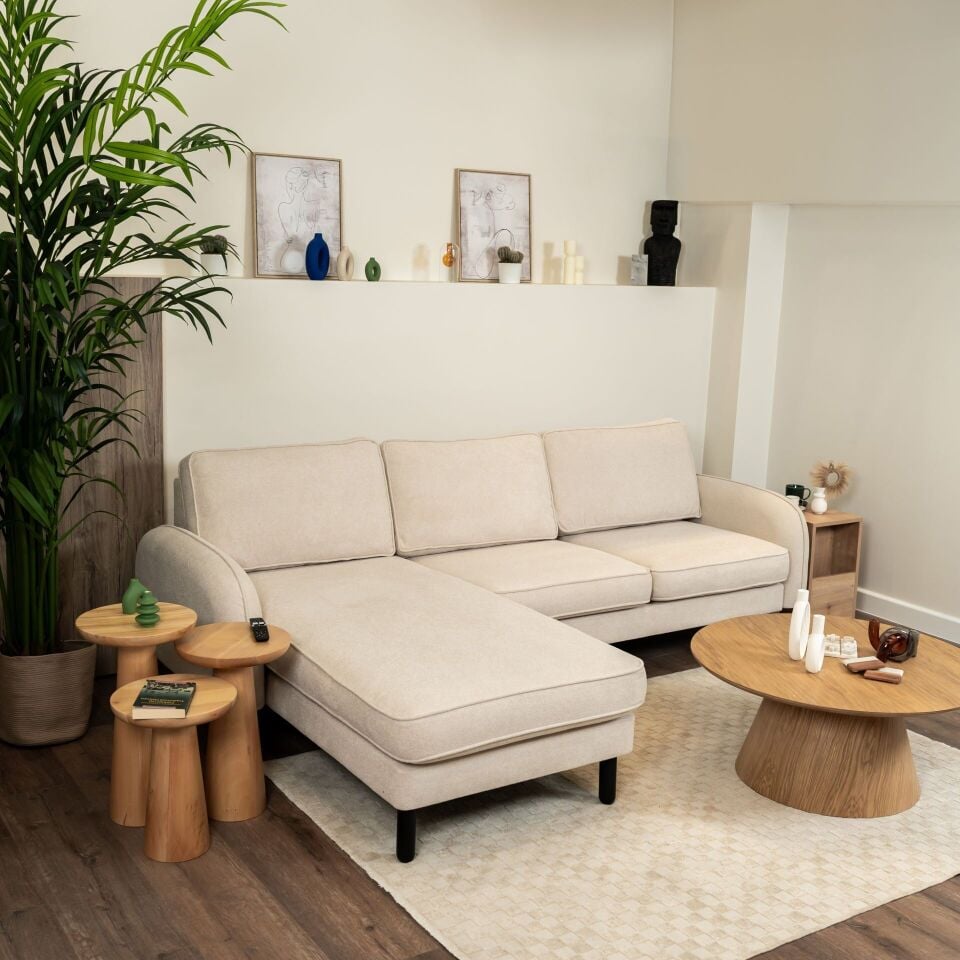 Midi Köşe - Fitilli - Makro Kadife - Işık Beyazı - Post Modern Kol 2026