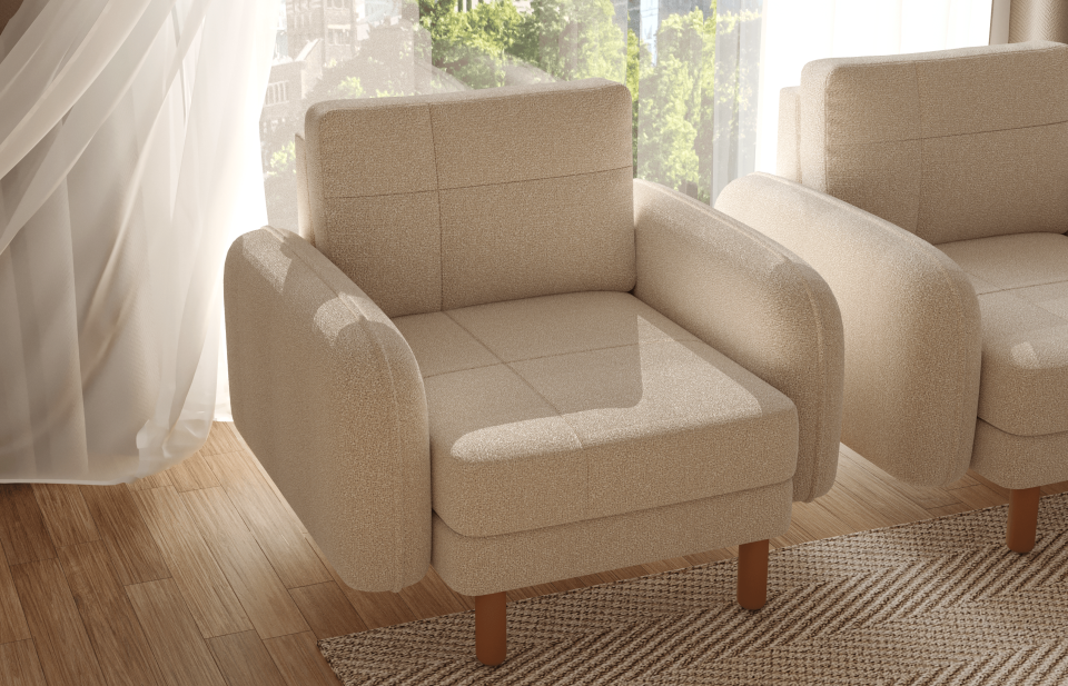 3x3x1x1 Takım - Dikişli - Makro Kadife - Işık Beyazı - Fulya Kadife - Adaçayı Yeşili - Post Modern Kol 2026