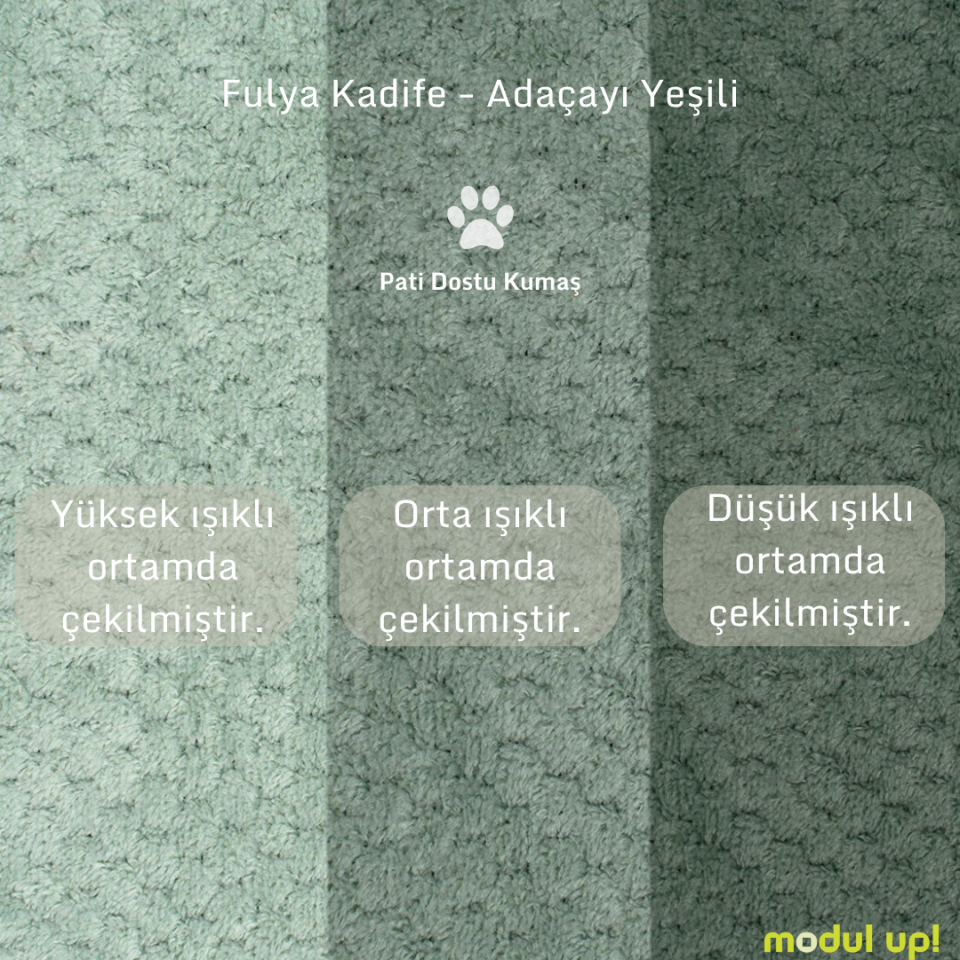 3x3x1x1 Takım - Dikişli - Makro Kadife - Işık Beyazı - Fulya Kadife - Adaçayı Yeşili - Post Modern Kol 2026