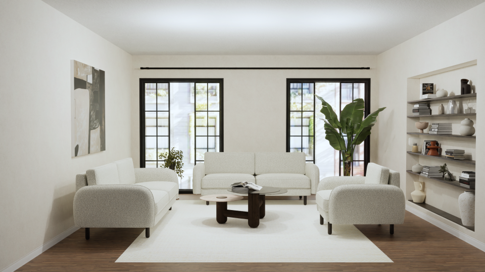 3x3x1 Takım - Fitilli - Bukle - Arjantin Beyazı - Post Modern Kol 2026