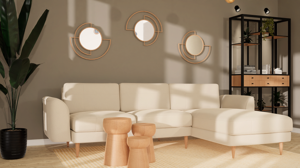 Midi Köşe - Dikişli - Mikro Kadife - Aspendos Beji - İtalyan Kol