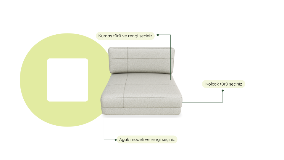 Chillax - Dikişli - Loveseat -